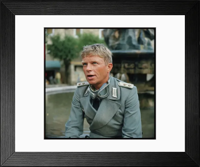 Framed Print : Hardy Kruger Wearing a German Uniform
