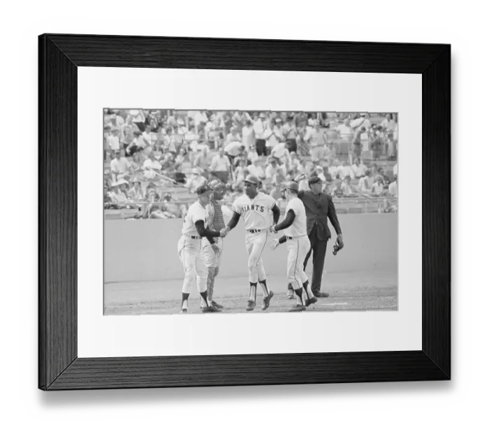 Framed Print : Teammates Greeting Bobby Bonds Framed Print : Teammates Greeting Bobby Bonds