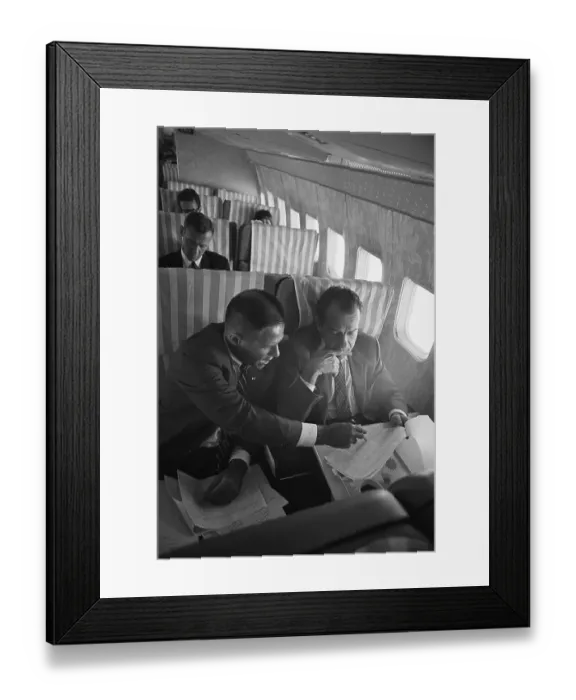 Framed Print : Richard Nixon And H.R. Haldeman on Plane Framed Print : Richard Nixon And H.R. Haldeman on Plane