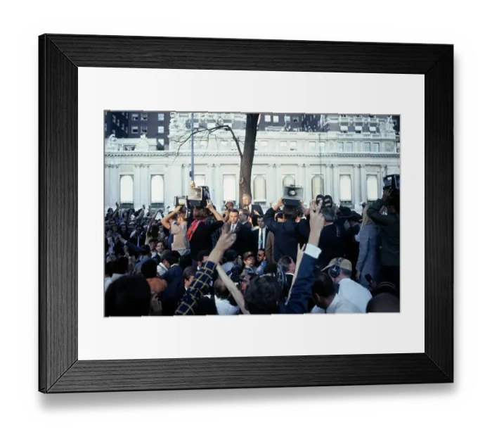 Framed Print : Eugene McCarthy Addressing Protestors Framed Print : Eugene McCarthy Addressing Protestors