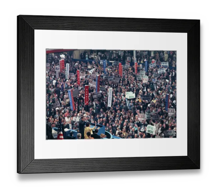 Framed Print : View of Democratic Convention Framed Print : View of Democratic Convention