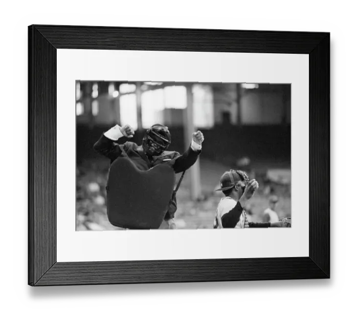 Framed Print : Umpire Emmett Ashford Calls Strike Framed Print : Umpire Emmett Ashford Calls Strike