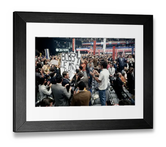 Framed Print : Delegates At Democratic National Convention Framed Print : Delegates At Democratic National Convention