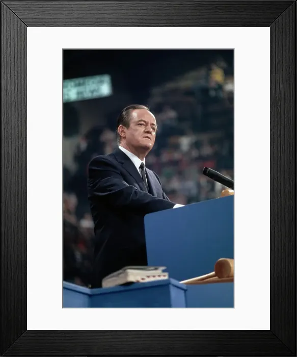 Framed Print : Hubert Humphrey Framed Print : Hubert Humphrey