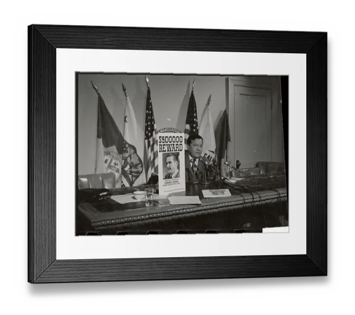 Framed Print : Reward Offered for Photo of Howard Hughes