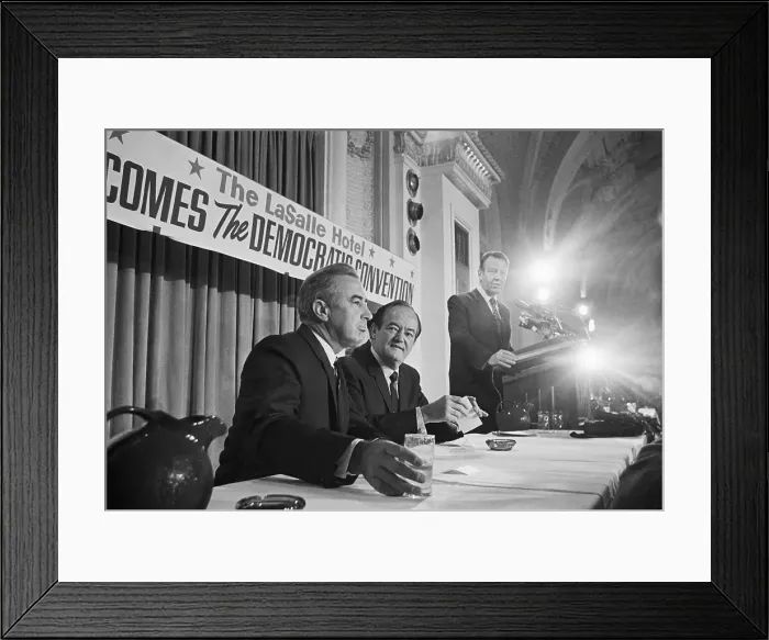 Framed Print : Hubert Humphrey and Eugene McCarthy Framed Print : Hubert Humphrey and Eugene McCarthy