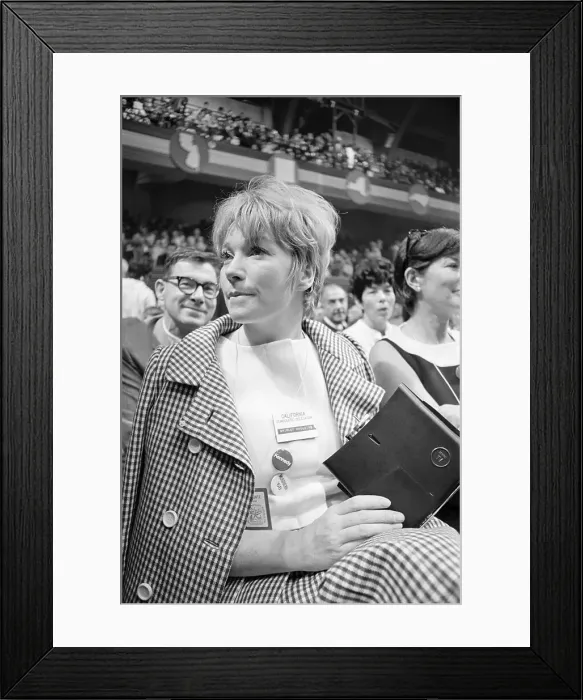 Framed Print : Shirley Maclaine At Democrat Natl Conven Framed Print : Shirley Maclaine At Democrat Natl Conven