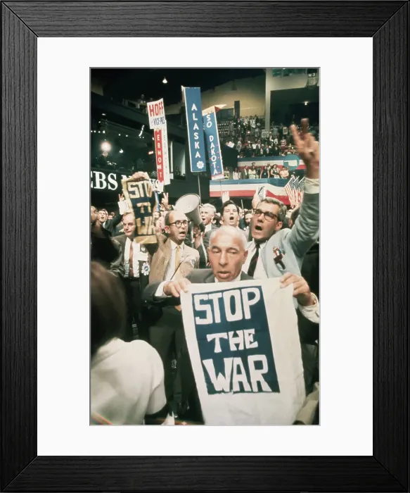 Framed Print : Delegates Protesting Framed Print : Delegates Protesting
