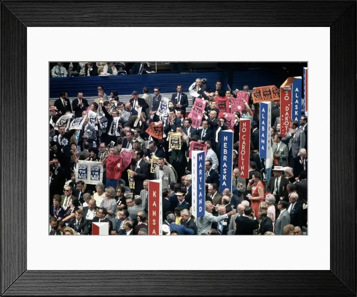 Framed Print : Anti-War Protestors