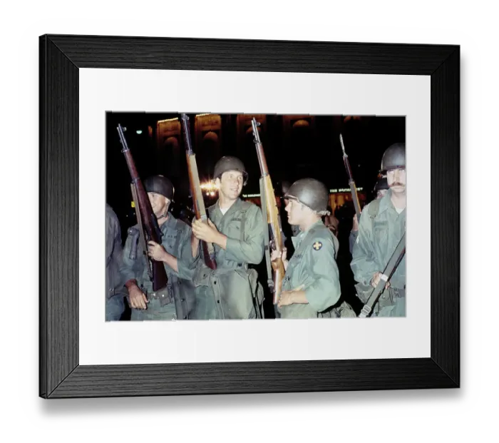 Framed Print : National Guard Soldiers Framed Print : National Guard Soldiers