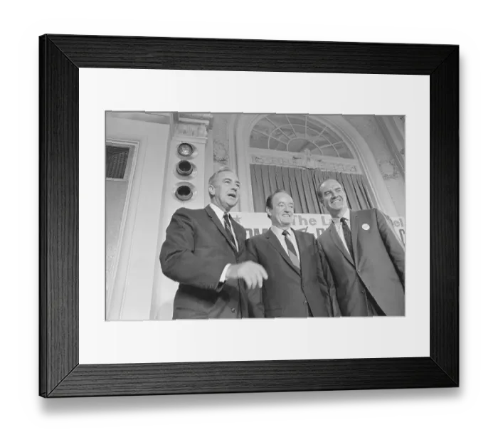 Framed Print : Candidates At 1968 Democratic Convention Framed Print : Candidates At 1968 Democratic Convention