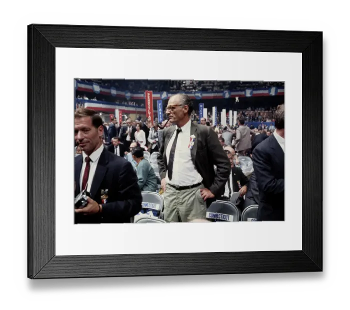 Framed Print : Arthur Miller At Democratic National Convention Framed Print : Arthur Miller At Democratic National Convention