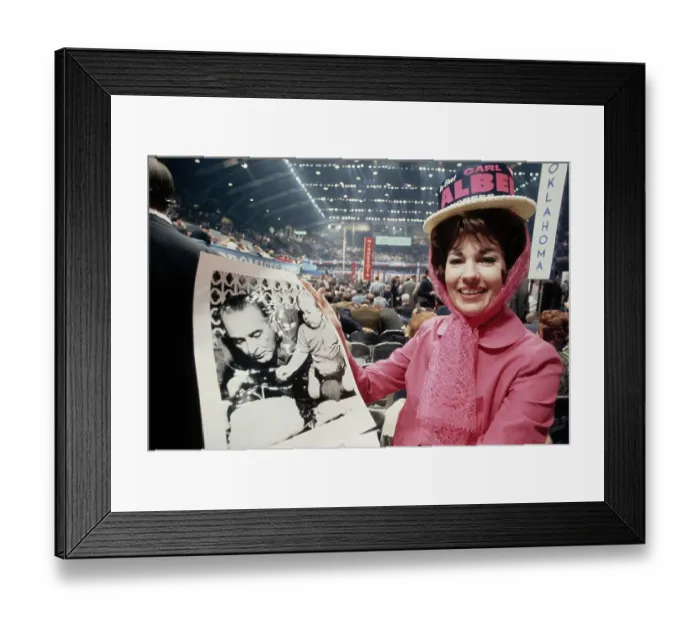 Framed Print : Delegate With Photo Framed Print : Delegate With Photo