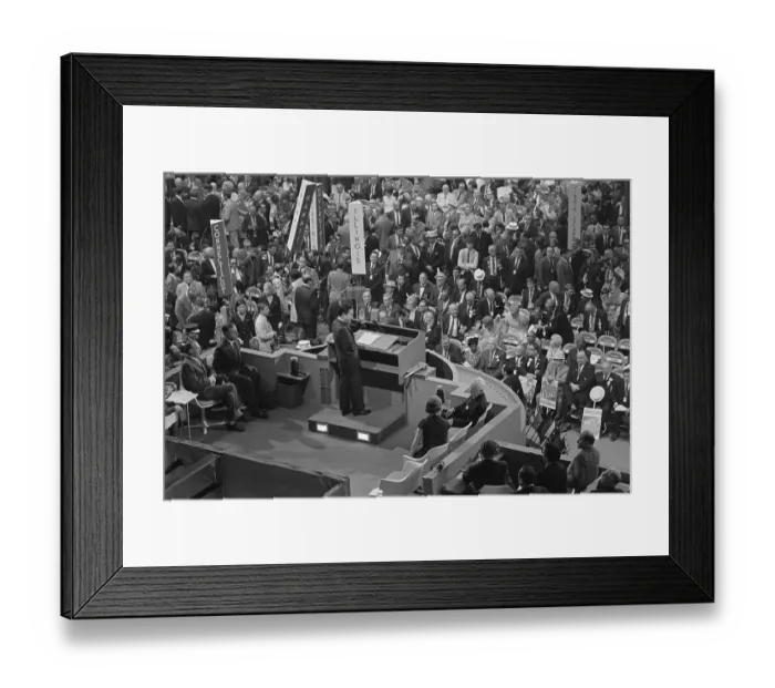 Framed Print : Senator Daniel Inouye at 1968 Democratic Convention Framed Print : Senator Daniel Inouye at 1968 Democratic Convention