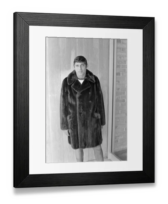 Framed Print : Joe Namath Is Shown In A Fitted Mink Coa Framed Print : Joe Namath Is Shown In A Fitted Mink Coa