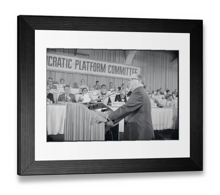 Framed Print : Richard Daley Addressing Committee Framed Print : Richard Daley Addressing Committee