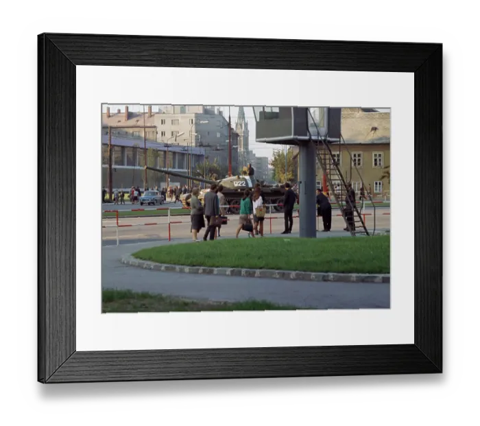 Framed Print : Soviet Tank In Prague Framed Print : Soviet Tank In Prague