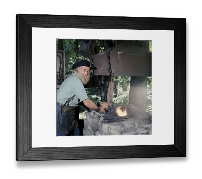 Framed Print : Blacksmith Shad Haller Framed Print : Blacksmith Shad Haller
