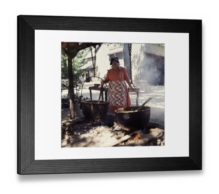 Framed Print : Granny Huffman Making Soap Framed Print : Granny Huffman Making Soap