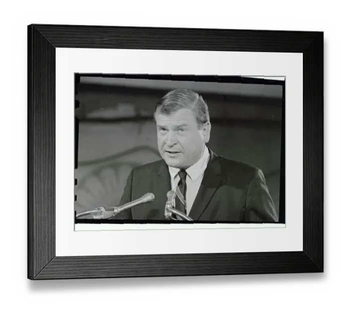 Framed Print : Portrait of Dan Rostenkowski Framed Print : Portrait of Dan Rostenkowski