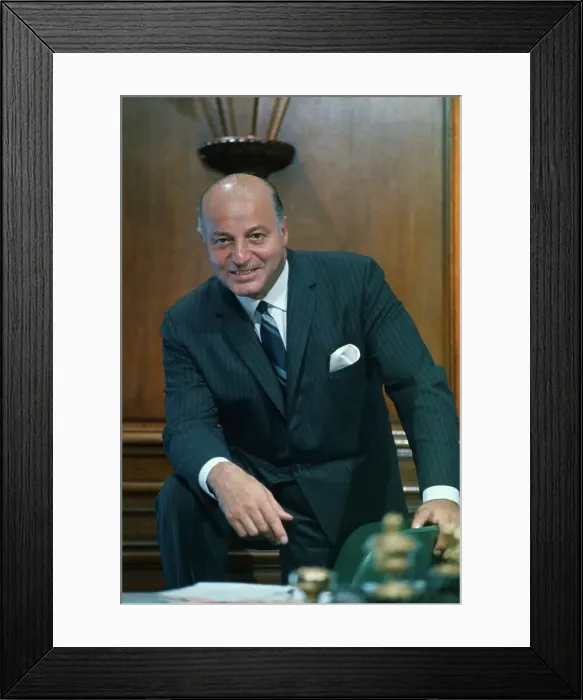 Framed Print : Portrait of Joseph Alioto Framed Print : Portrait of Joseph Alioto