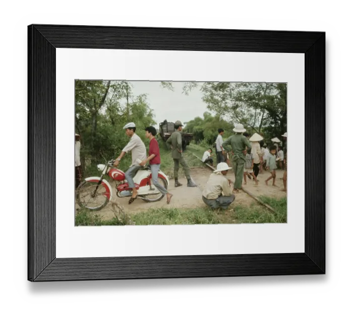 Framed Print : Hutz-Da Nang Raiload Reopening, Vietnam War Framed Print : Hutz-Da Nang Raiload Reopening, Vietnam War
