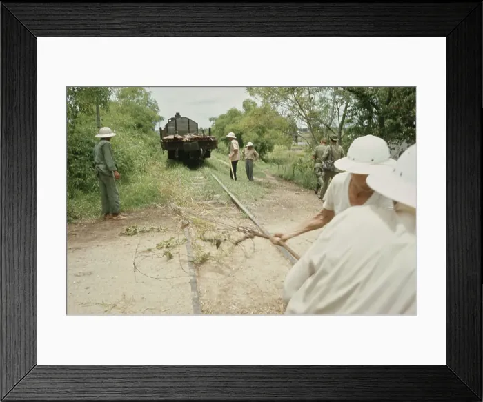 Framed Print : Hutz-Da Nang Raiload Reopening, Vietnam War Framed Print : Hutz-Da Nang Raiload Reopening, Vietnam War