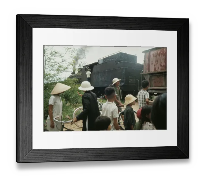 Framed Print : Hutz-Da Nang Raiload Reopening, Vietnam War Framed Print : Hutz-Da Nang Raiload Reopening, Vietnam War