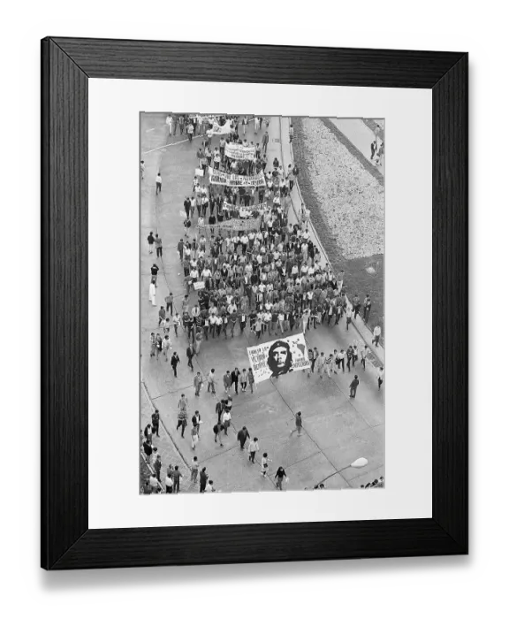 Framed Print : Student Demonstrators in Mexico City Framed Print : Student Demonstrators in Mexico City