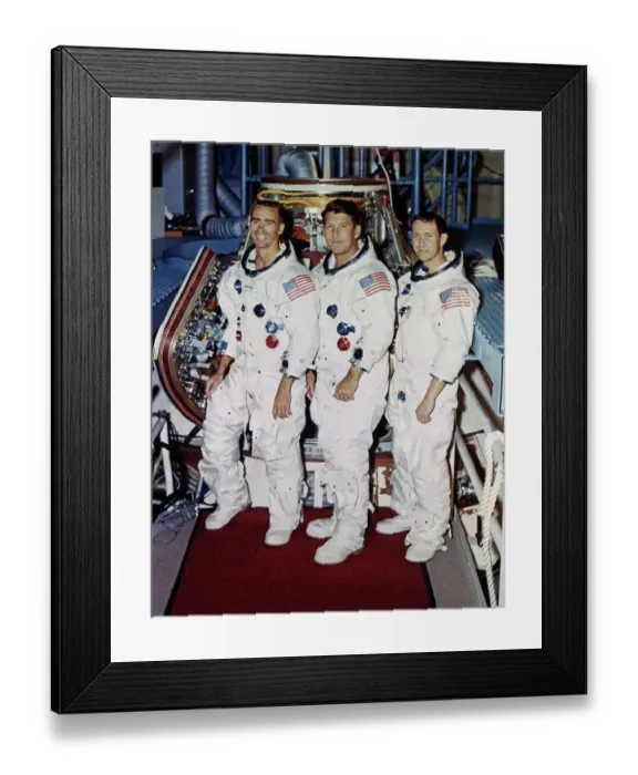 Framed Print : Apollo 7 Crew Framed Print : Apollo 7 Crew