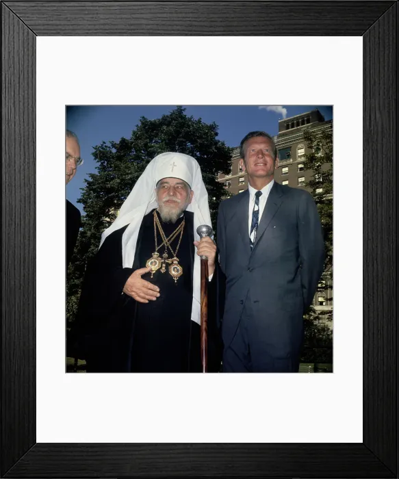 Framed Print : Josef Slipyj And John Lindsay Framed Print : Josef Slipyj And John Lindsay