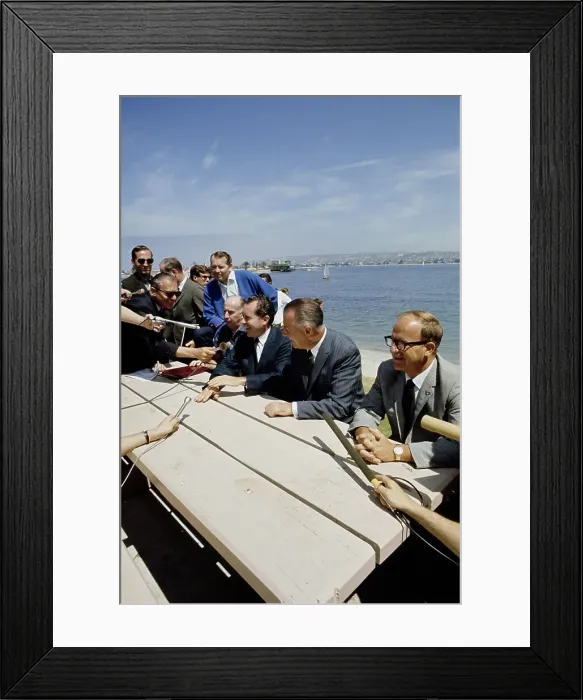 Framed Print : Spiro Agnew And Richard Nixon