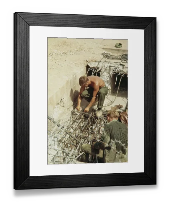 Framed Print : Navy Seabees, Vietnam War Framed Print : Navy Seabees, Vietnam War