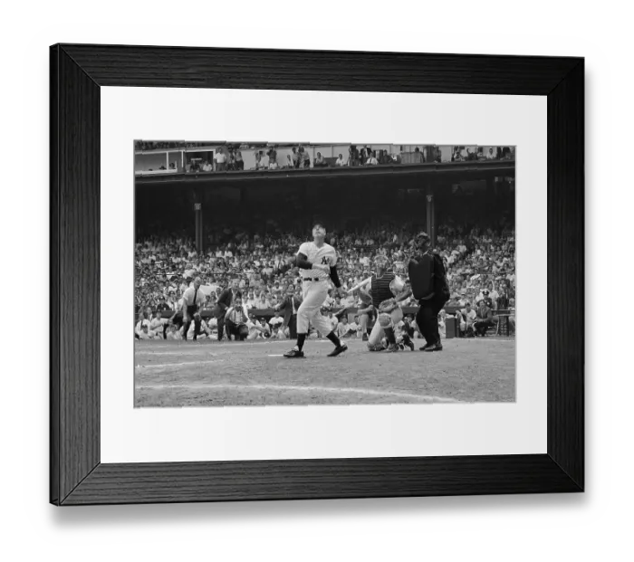 Framed Print : Joe DiMaggio Playing Baseball in Action Framed Print : Joe DiMaggio Playing Baseball in Action