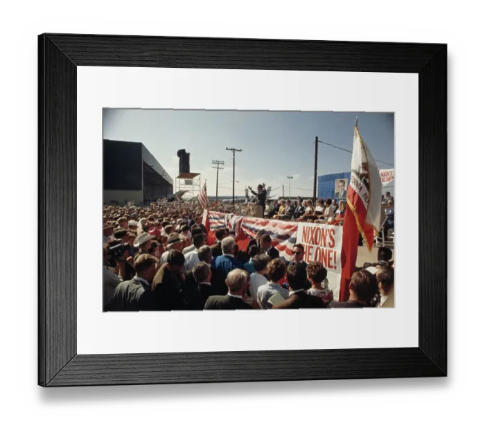 Framed Print : Richard Nixon In San Diego Framed Print : Richard Nixon In San Diego