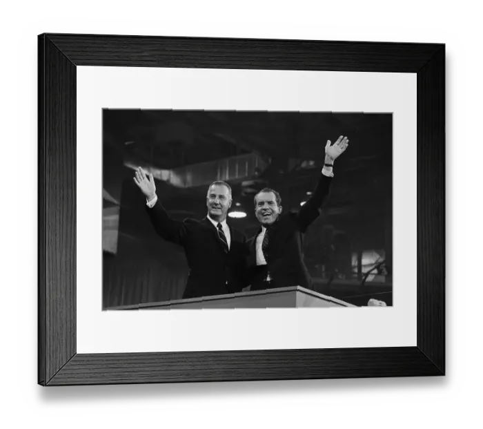 Framed Print : Spiro Agnew and Richard M. Nixon Framed Print : Spiro Agnew and Richard M. Nixon