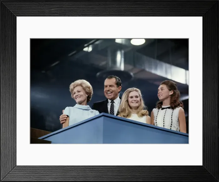 Framed Print : Richard Nixon And Family Framed Print : Richard Nixon And Family