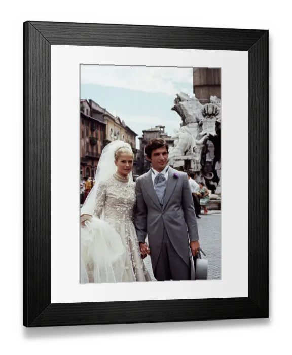 Framed Print : Candice Bergen Posing with Bekim Feymu Framed Print : Candice Bergen Posing with Bekim Feymu