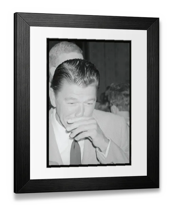 Framed Print : Ronald Reagan Smiling Framed Print : Ronald Reagan Smiling