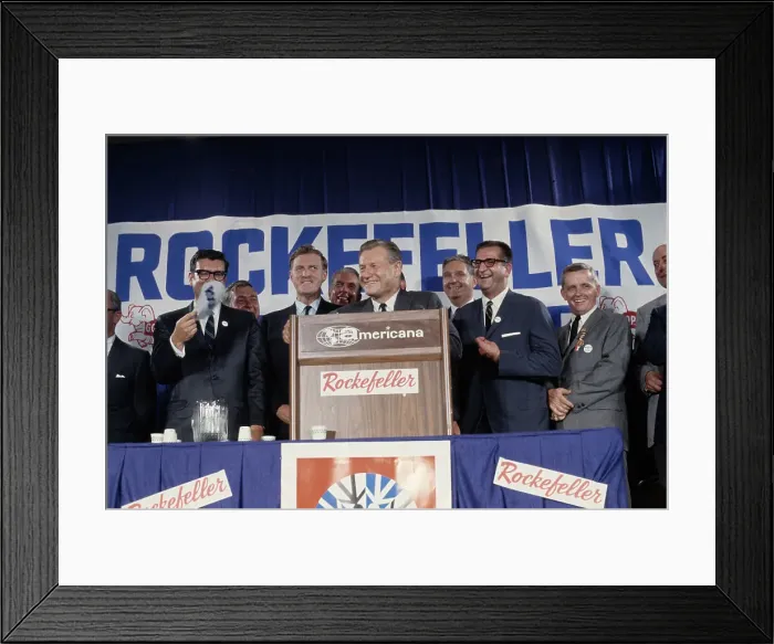 Framed Print : Raymond Shafer And Nelson Rockefeller Framed Print : Raymond Shafer And Nelson Rockefeller