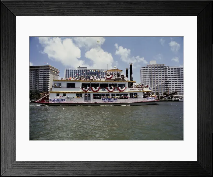 Framed Print : Rockefeller Riverboat Framed Print : Rockefeller Riverboat