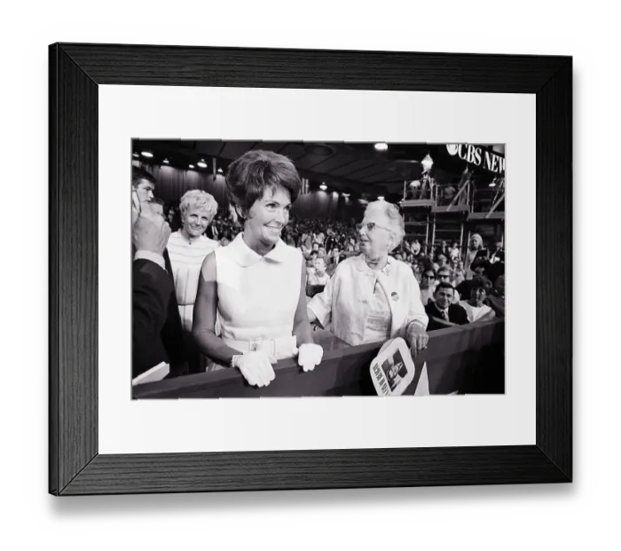 Framed Print : N. Reagan & Her Mother Smile @ Applause Framed Print : N. Reagan & Her Mother Smile @ Applause