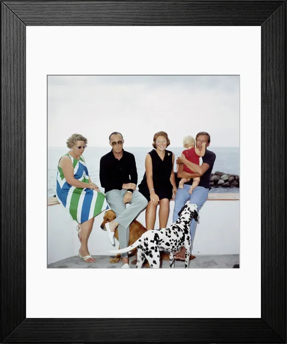 Framed Print : Dutch Royal Family On Holiday Framed Print : Dutch Royal Family On Holiday