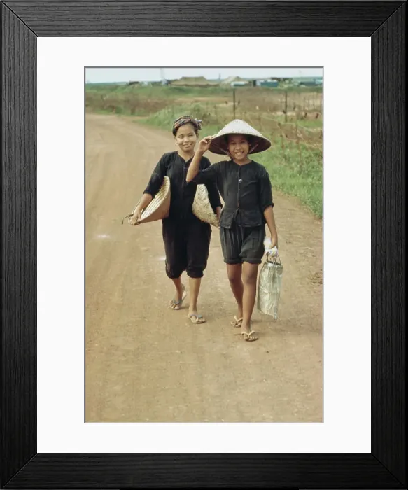 Framed Print : Strategic Hamlet Program, Vietnam War Framed Print : Strategic Hamlet Program, Vietnam War