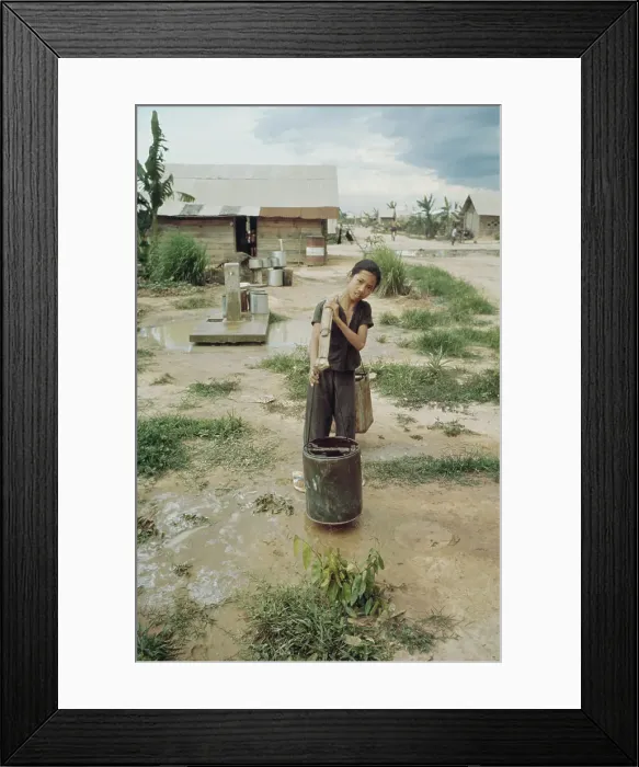 Framed Print : Strategic Hamlet Program, Vietnam War Framed Print : Strategic Hamlet Program, Vietnam War