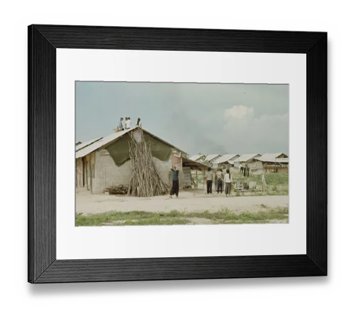 Framed Print : Strategic Hamlet Program, Vietnam War