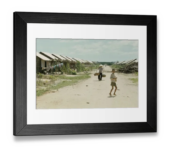 Framed Print : Strategic Hamlet Program, Vietnam War Framed Print : Strategic Hamlet Program, Vietnam War