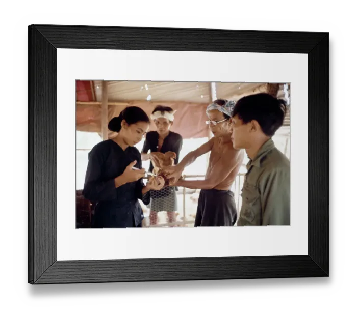 Framed Print : Vaccinating Chickens Framed Print : Vaccinating Chickens