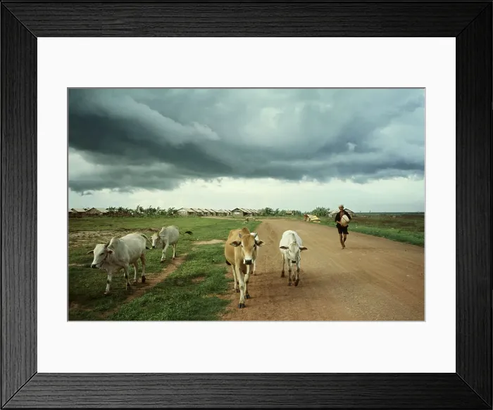 Framed Print : Hamlet Dwellers Carrying Water Framed Print : Hamlet Dwellers Carrying Water