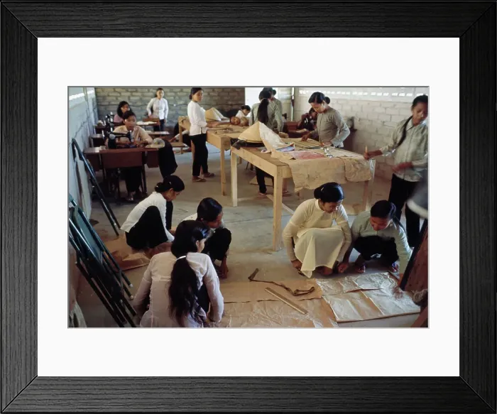 Framed Print : Sewing Class Framed Print : Sewing Class